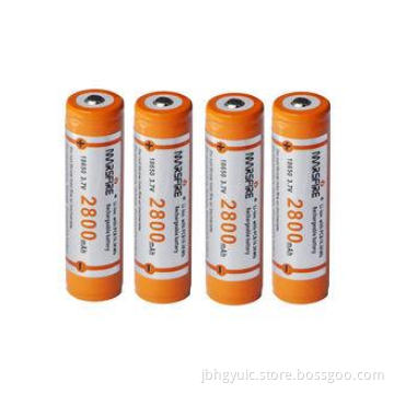 3.7V 2800mAh lithium ion rechargeable batteries for power b